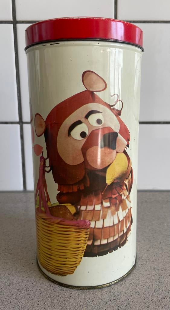 Fabeltjeskrant beschuitblik blik met Stoffel Meneer de Uil, Verzamelen, Ophalen of Verzenden, Zo goed als nieuw, Overige