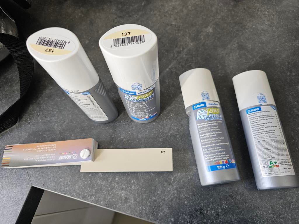 Mapei Fuga Fresca Voegenstift - Kleur 137, Doe-het-zelf en Verbouw, Verf, Beits en Lak, Ophalen of Verzenden, Nieuw, Wit