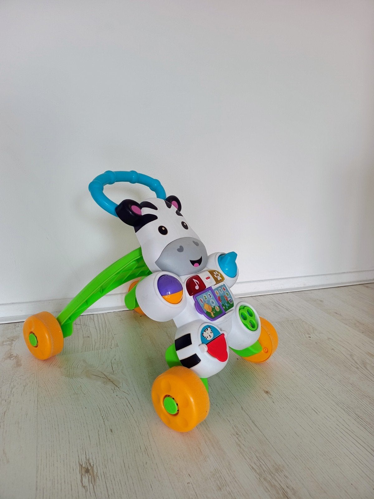 Fisher-Price Loop met mij Zebra -  Walker walk with me, Ophalen, Gebruikt, Duw- of Trekspeelgoed, Met geluid