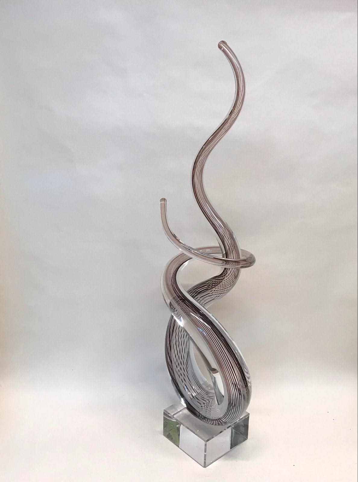 Handgemaakte glazen sculptuur uit Tsjechië, 49 cm hoog, Glas, Ophalen of Verzenden, Handgemaakt, 20 - 50 cm
