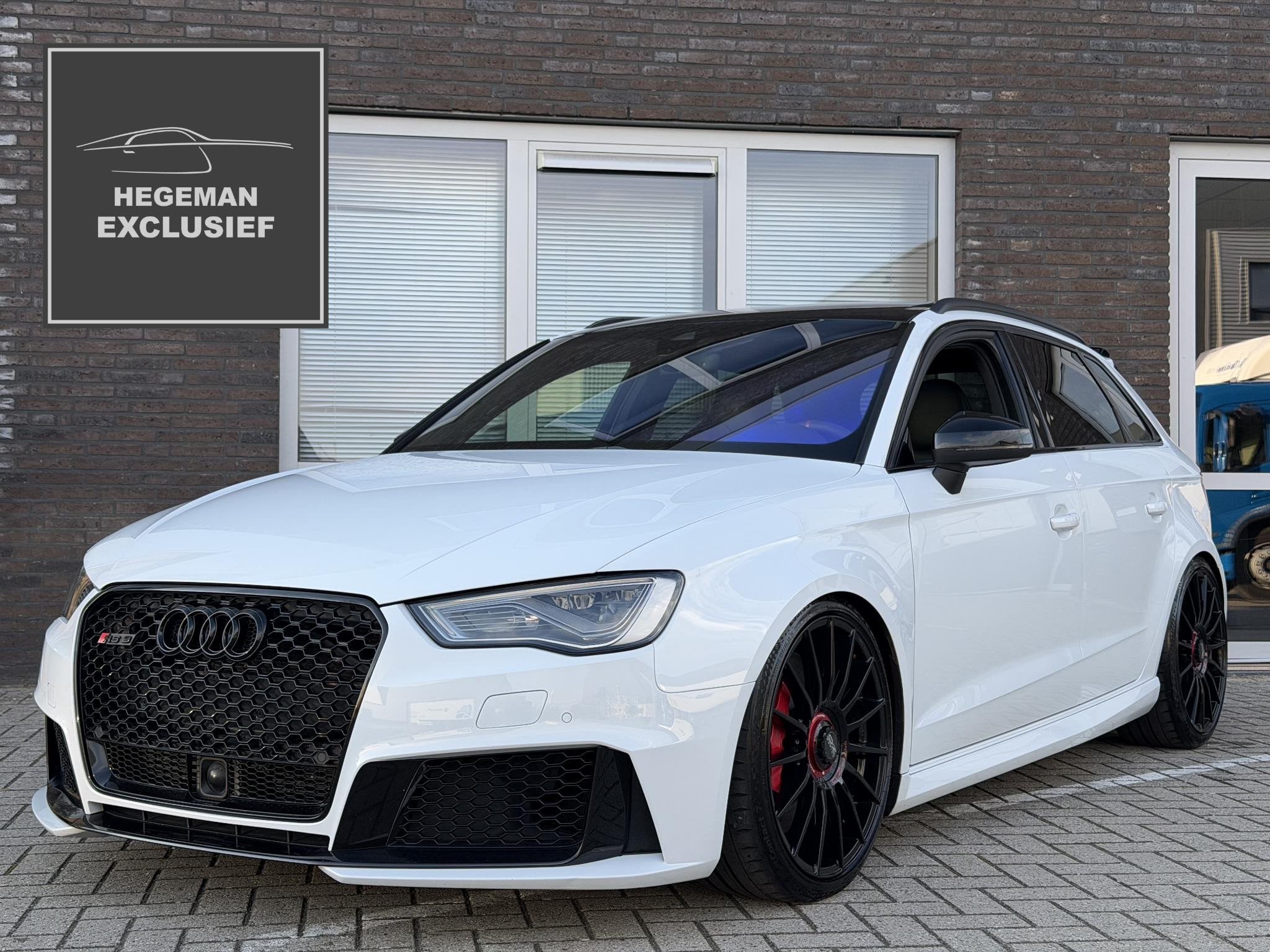 Audi RS3 Sportback 2.5 TFSI RS 3 QUATTRO Pro Line Plus MTM |, Gebruikt, RS3, Leder en Stof, Wit