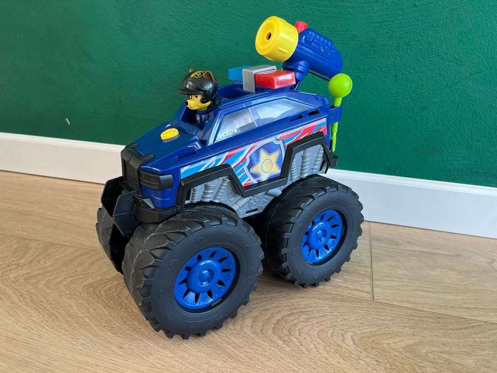 Paw Patrol Chase Grote Politieauto met Kanon, Ophalen of Verzenden, Gebruikt