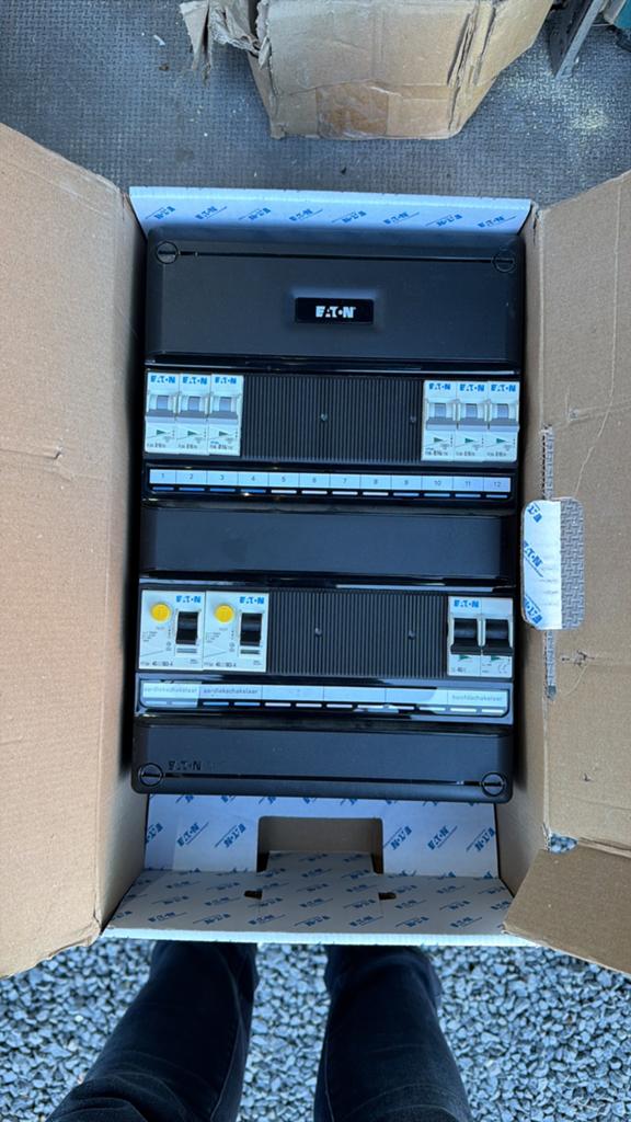 Eaton meterkast 1 fase, 2x aardlek, 6 groepen B16, Ophalen, Zo goed als nieuw, Overige typen
