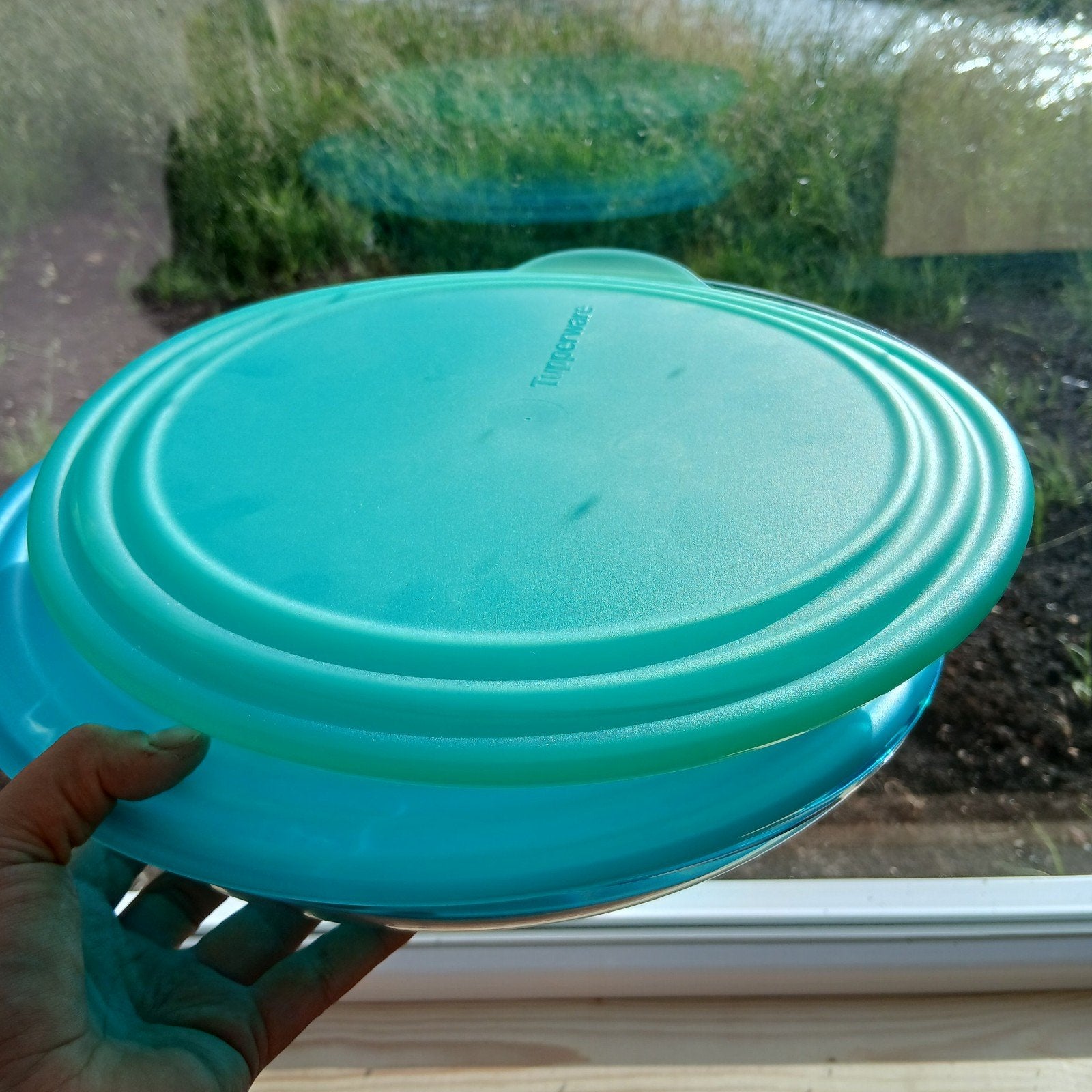 Nieuwe Tupperware schalen: groen 1,5L en blauw 2,4L, Ophalen of Verzenden, Nieuw, Groen, Schaal