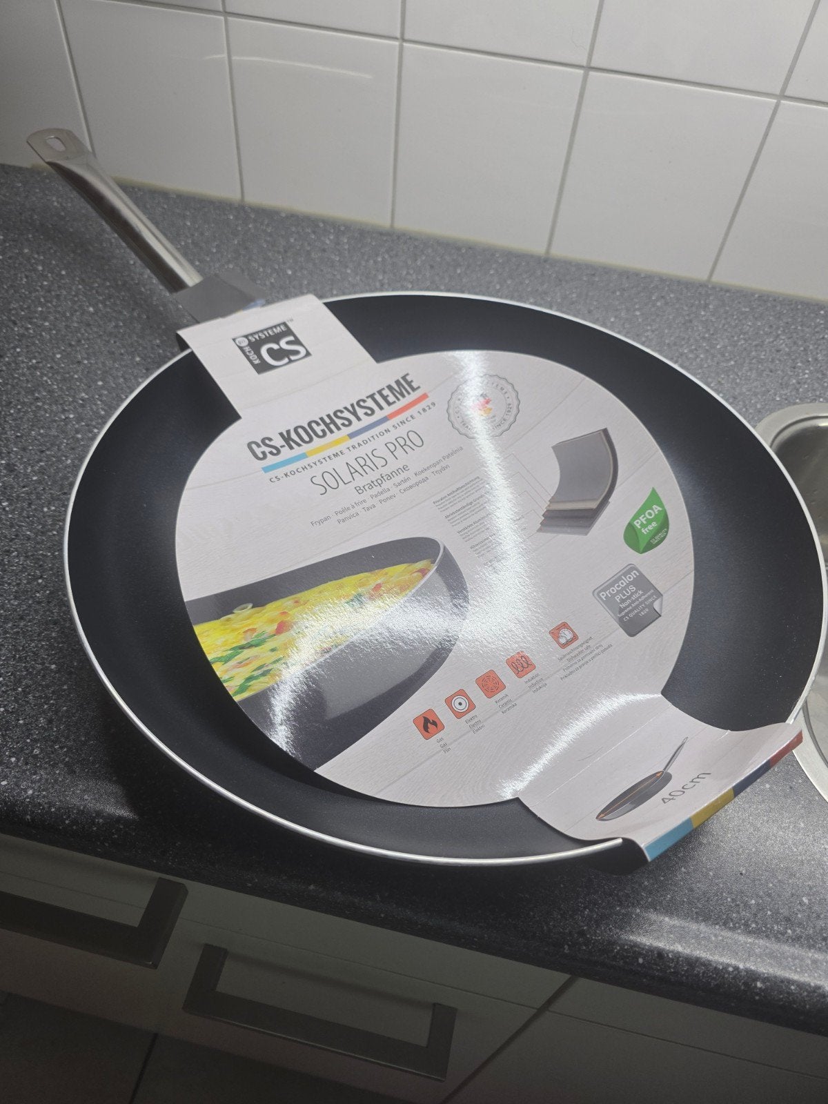 Nieuwe CS-KOCHSYSTEME Solaris Pro braadpan 40 cm, PFAS-vrij, Braadpan, Ophalen of Verzenden, Overige merken