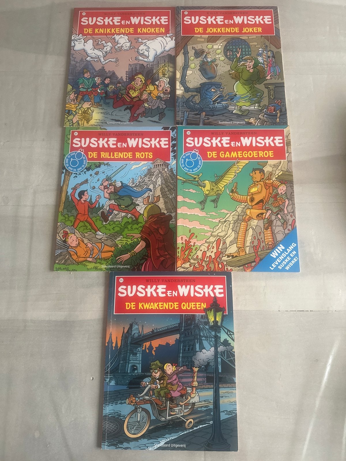 Suske en Wiske Stripboeken - 5-delige set boven nummer 300, Boeken, Stripboeken, Meerdere stripboeken, Ophalen of Verzenden, Gelezen