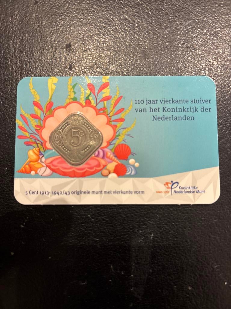 Coincard 5 cent 1929, Ophalen of Verzenden, Koningin Wilhelmina