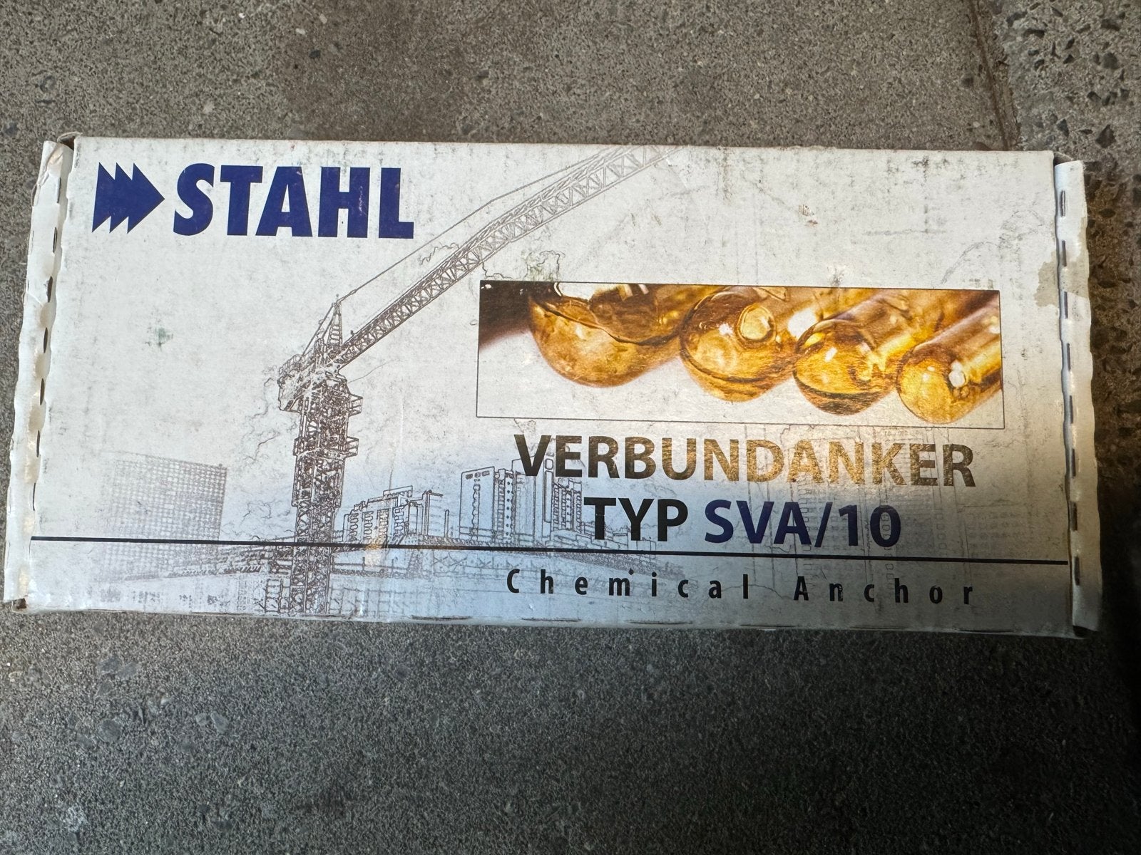Stahl chemische ankers type SVA/10, Ophalen of Verzenden, Nieuw, Overige typen
