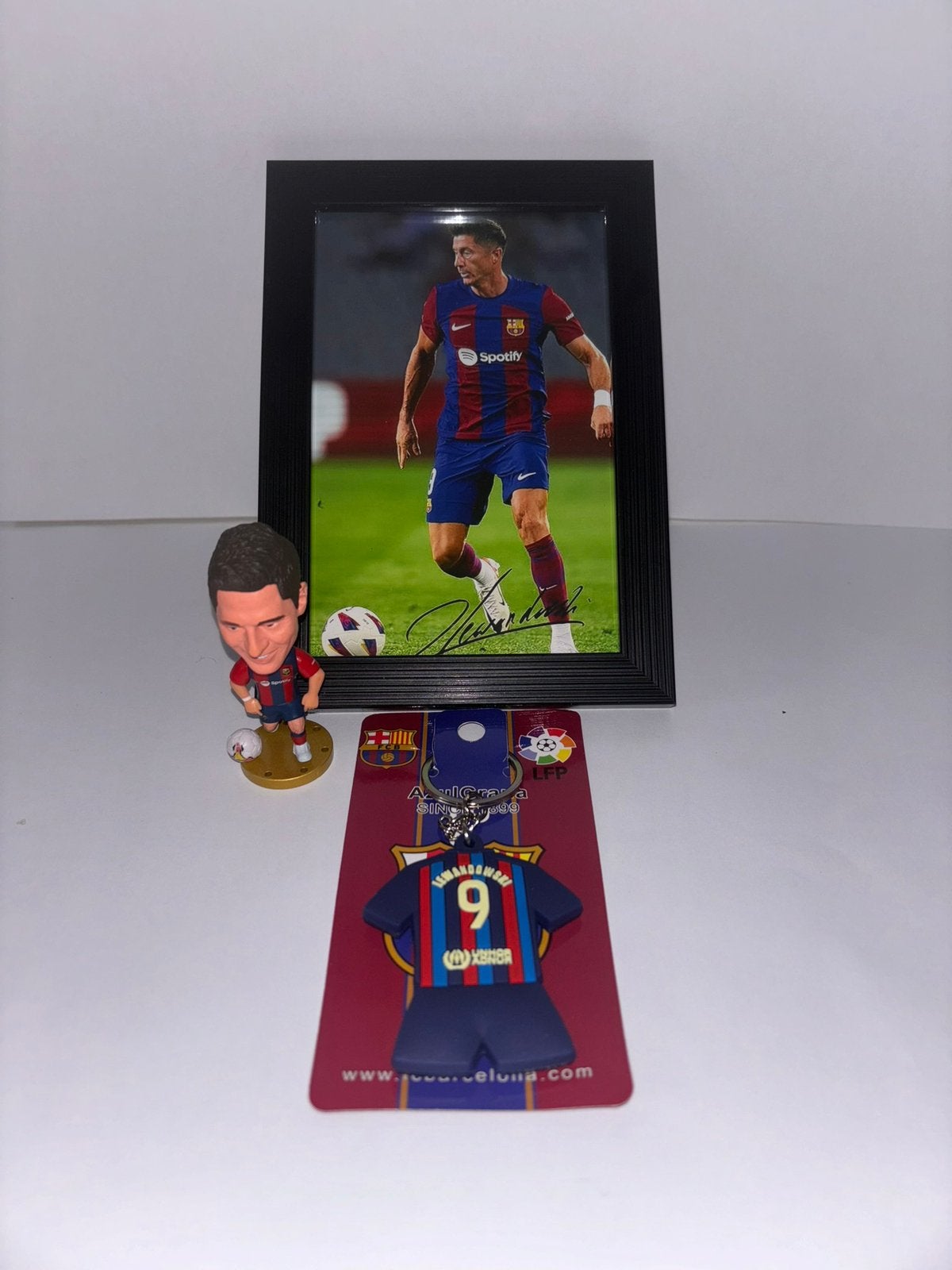 Lewandowski bundel - FC Barcelona, Ophalen of Verzenden, Nieuw, Buitenlandse clubs, Beeldje of Poppetje