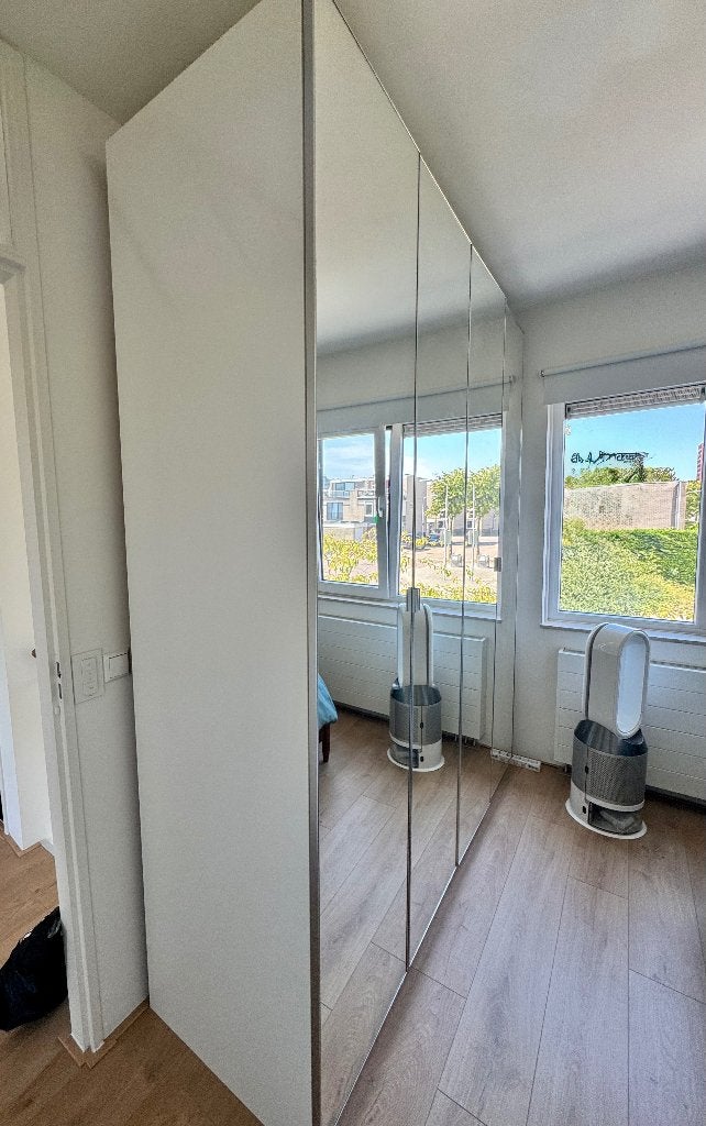 IKEA vier(spiegel)deurs kledingkast, Huis en Inrichting, Ophalen, 200 cm of meer, 50 tot 100 cm, Zo goed als nieuw