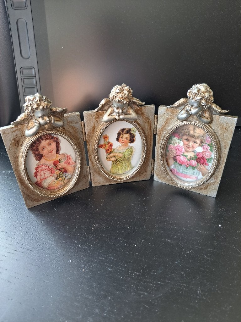 Vintage fotolijst Clayre & Eef, Ophalen of Verzenden, Zo goed als nieuw, Kunststof, Fotolijst