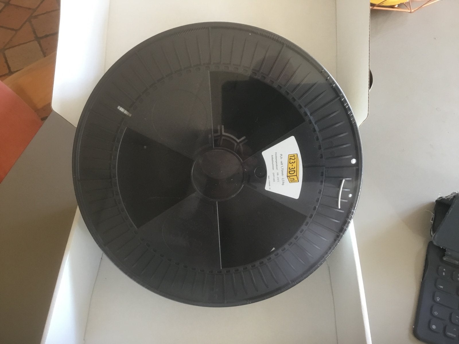 PLA Filament Wit 1.75mm - 2.3kg (Nieuw), Ophalen of Verzenden, Nieuw, Filamentrollen