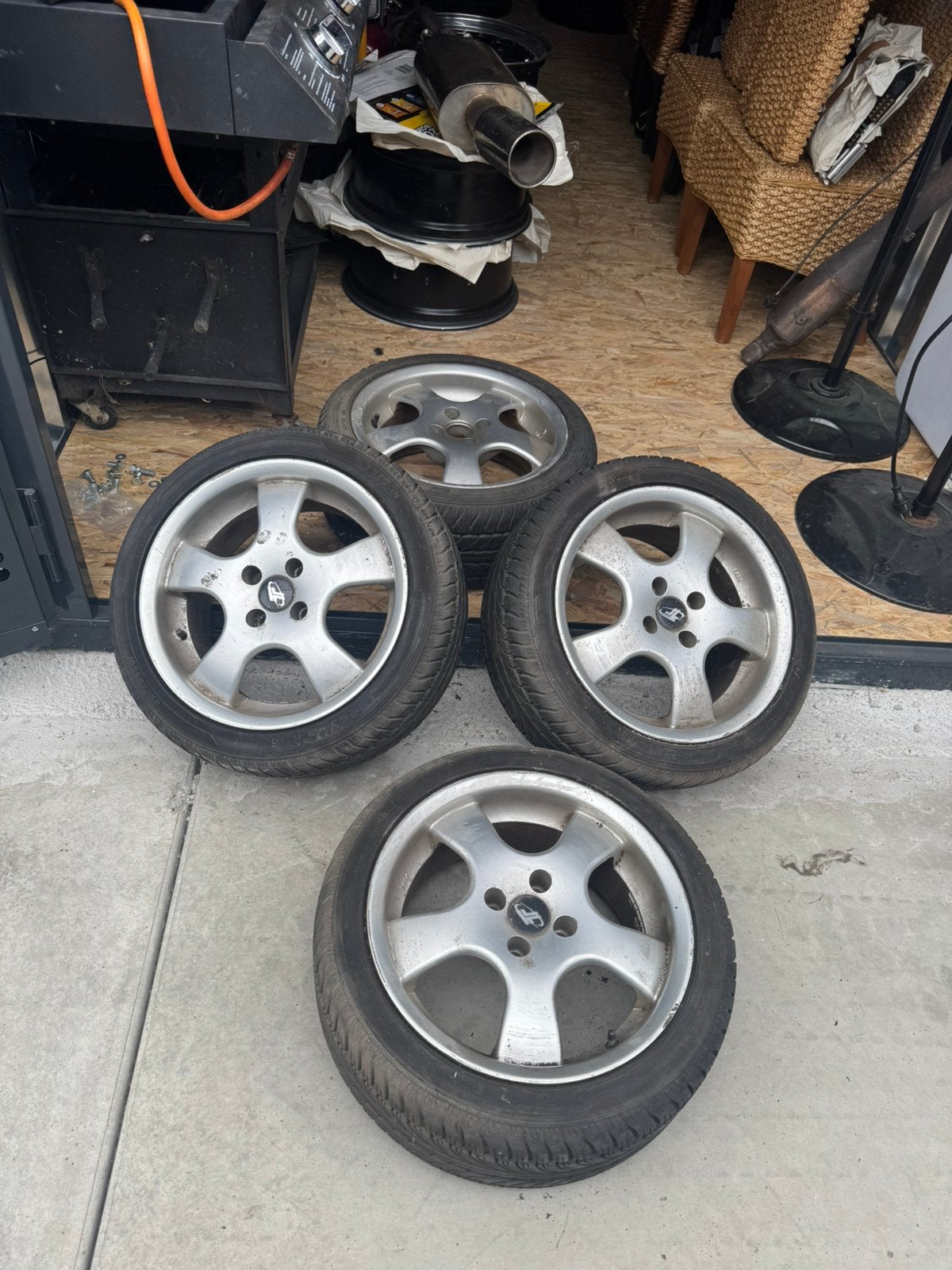 16 inch velgen nieuwe banden 4x100 et35 7.5 j, Ophalen of Verzenden, Nieuw