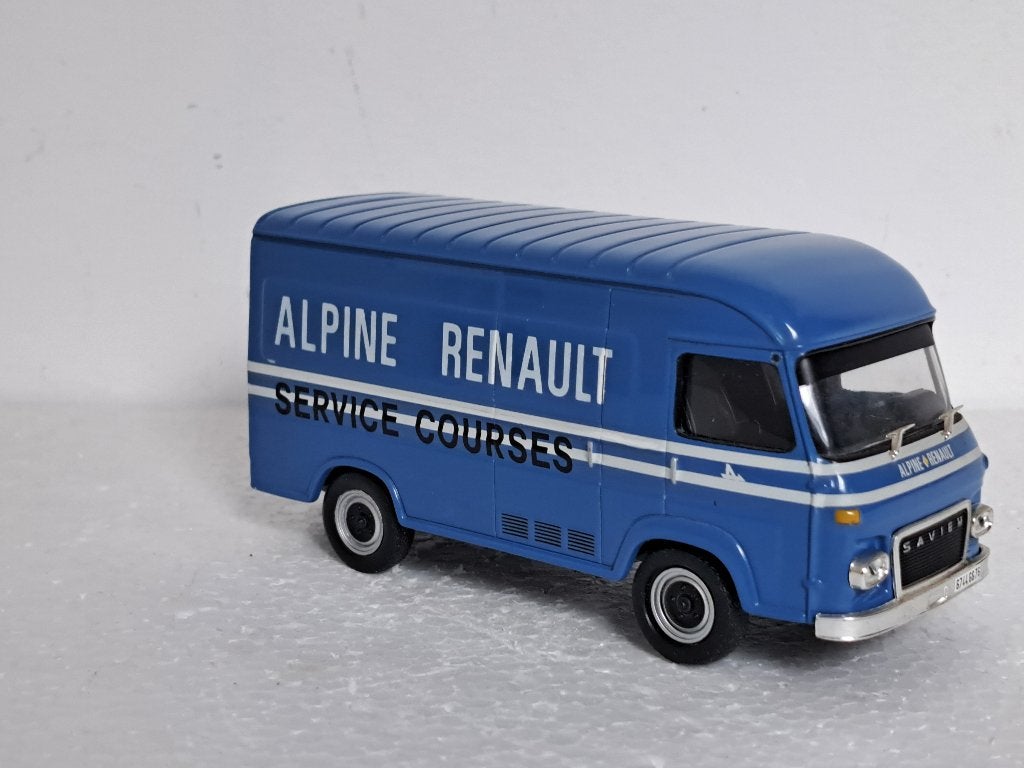 Saviem Renault Alpine Assistance Rally 1/43 Blauw, Ophalen of Verzenden, Gebruikt, Auto, Overige merken