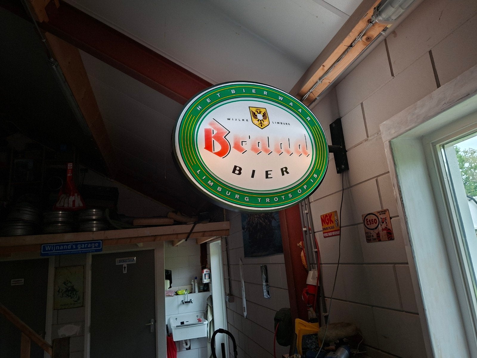 Brand Bier Lichtbak - Limburg Trots Op Is, Ophalen, Gebruikt