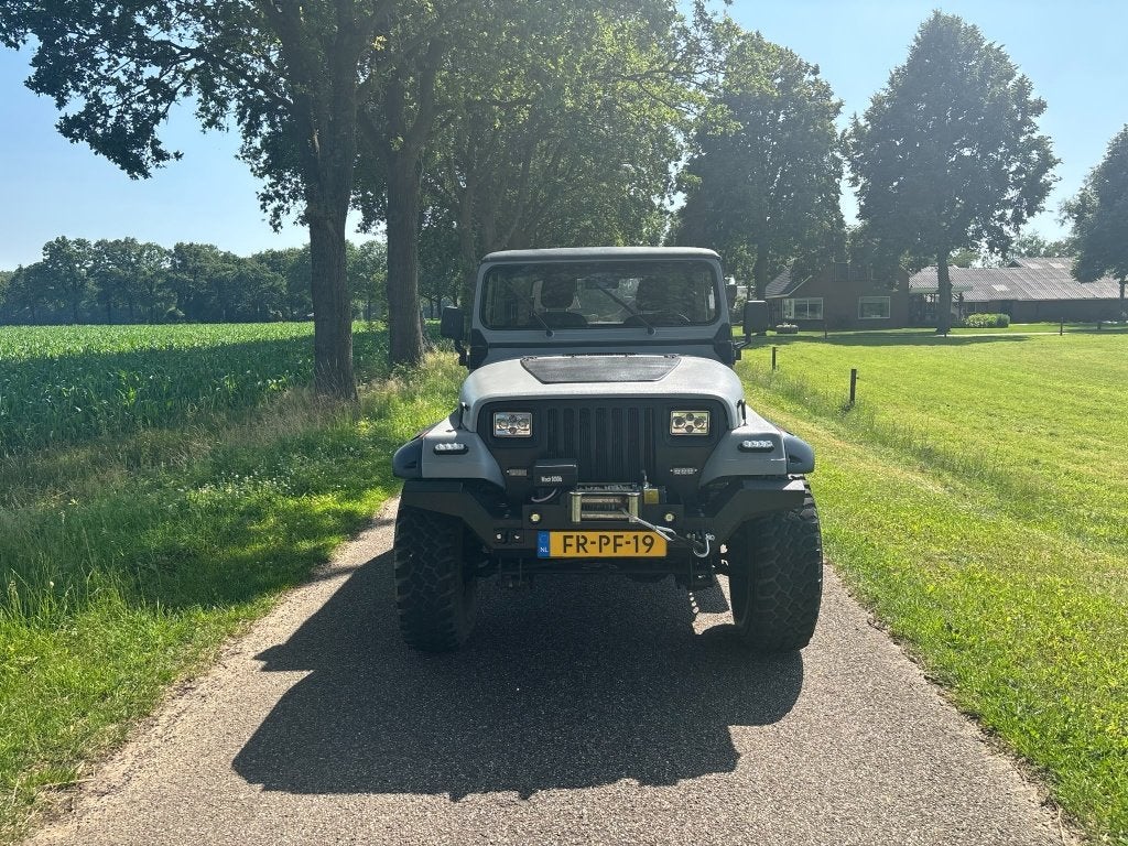 Jeep Wrangler 2.5i Hardtop (bj 1992), Auto's, Cabriolet, Zwart, Origineel Nederlands, Bedrijf