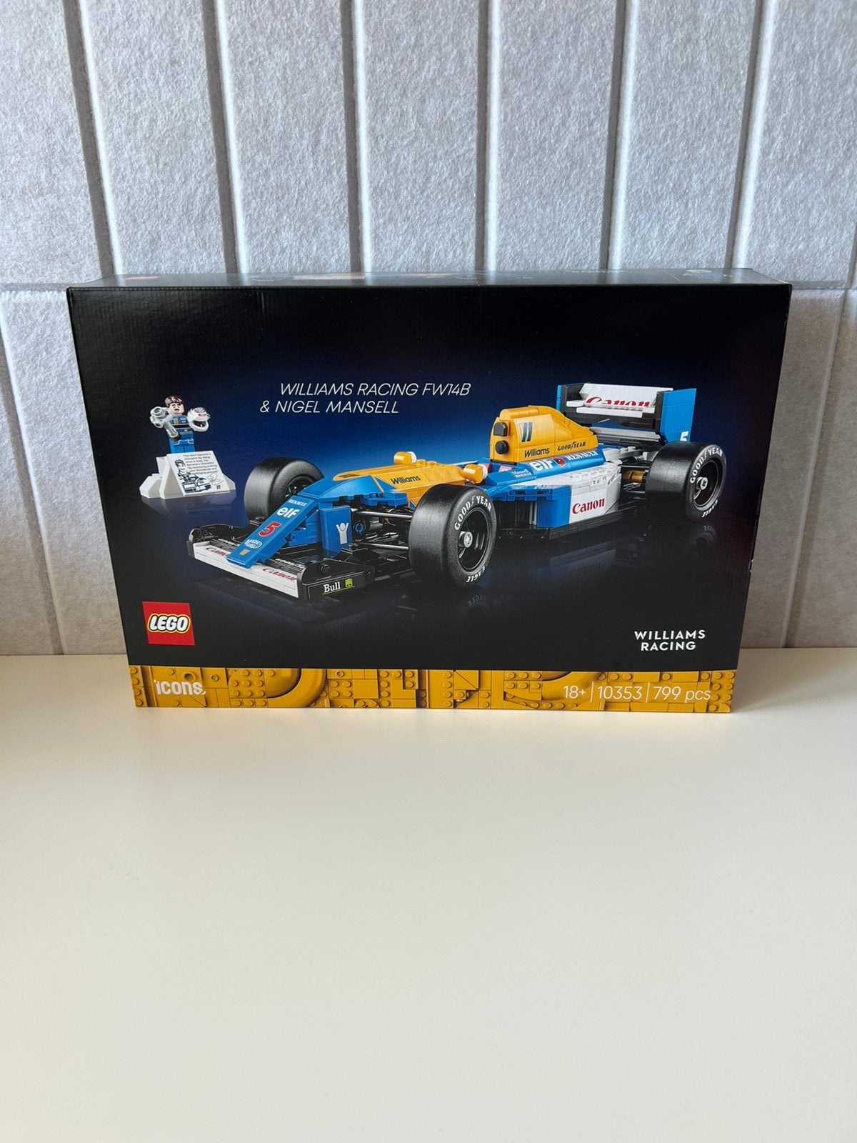 LEGO Icons10353Williams Racing FW14B & Nigel Mansell – Nieuw, Ophalen of Verzenden, Zo goed als nieuw