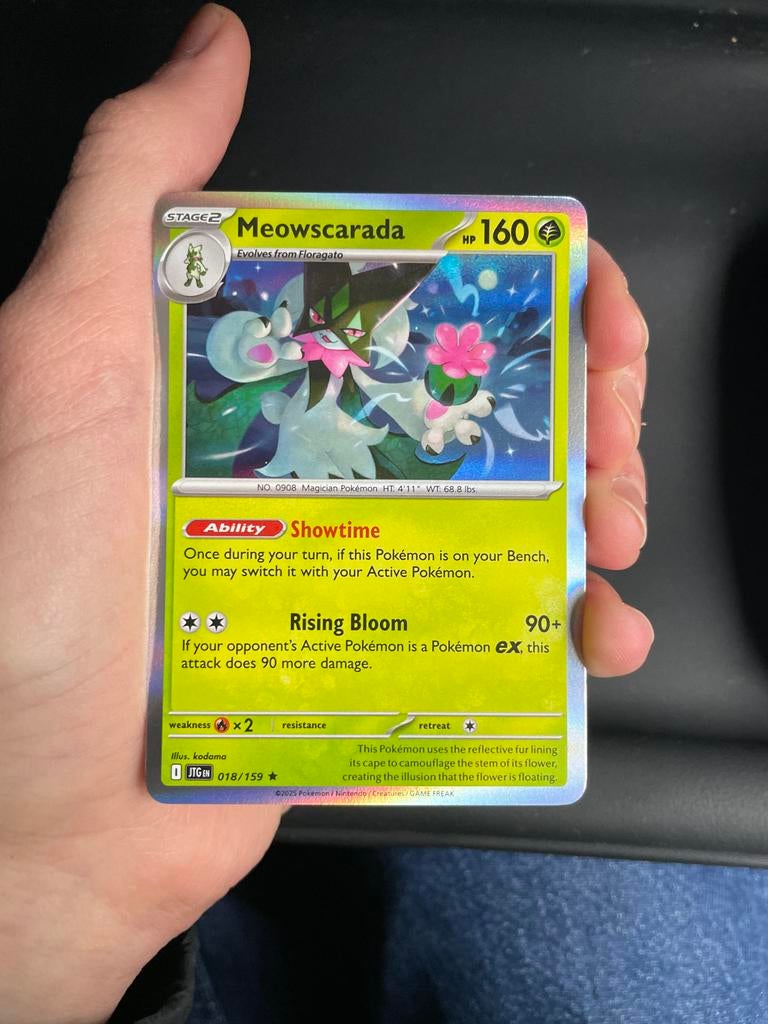Meowscarada Pokémon kaart (holo rare), Ophalen of Verzenden, Zo goed als nieuw
