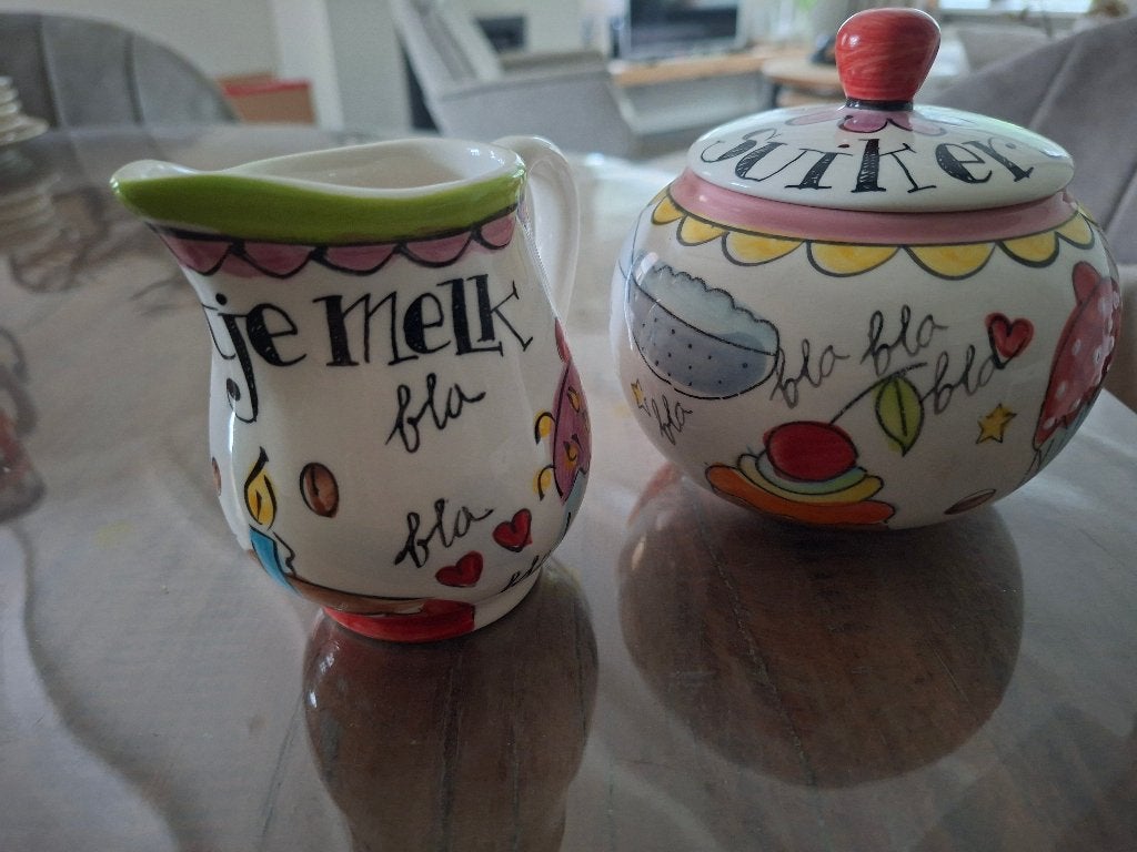 Suiker en melk Blond Amsterdam, Ophalen, Zo goed als nieuw, Aardewerk, Overige typen