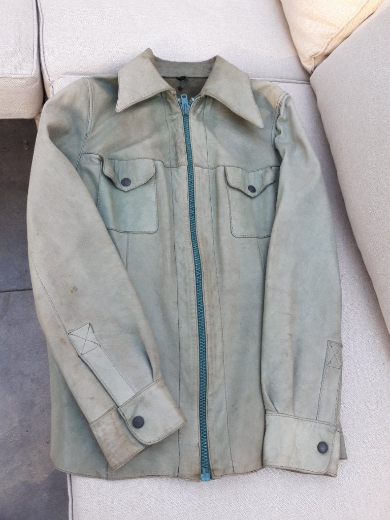 Vintage leren damesjasje, Kleding | Dames, Maat 38/40 (M), Ophalen of Verzenden, Onbekend, Gedragen
