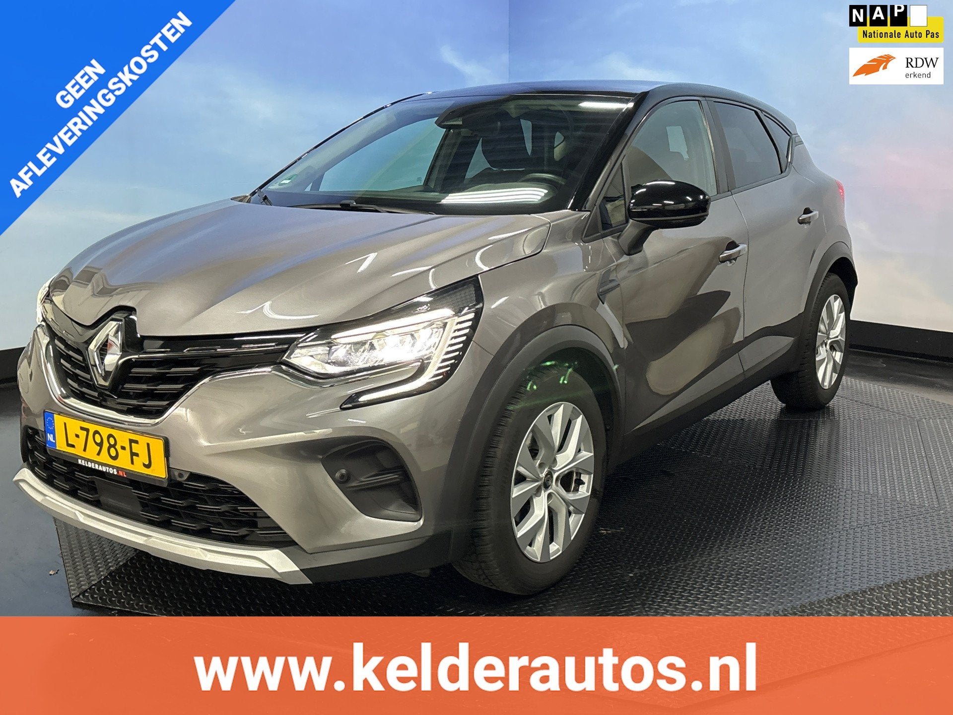 Renault Captur 1.0 TCe 90 Business Zen Airco | Cruise | Navi, Voorwielaandrijving, Stof, Gebruikt, Origineel Nederlands
