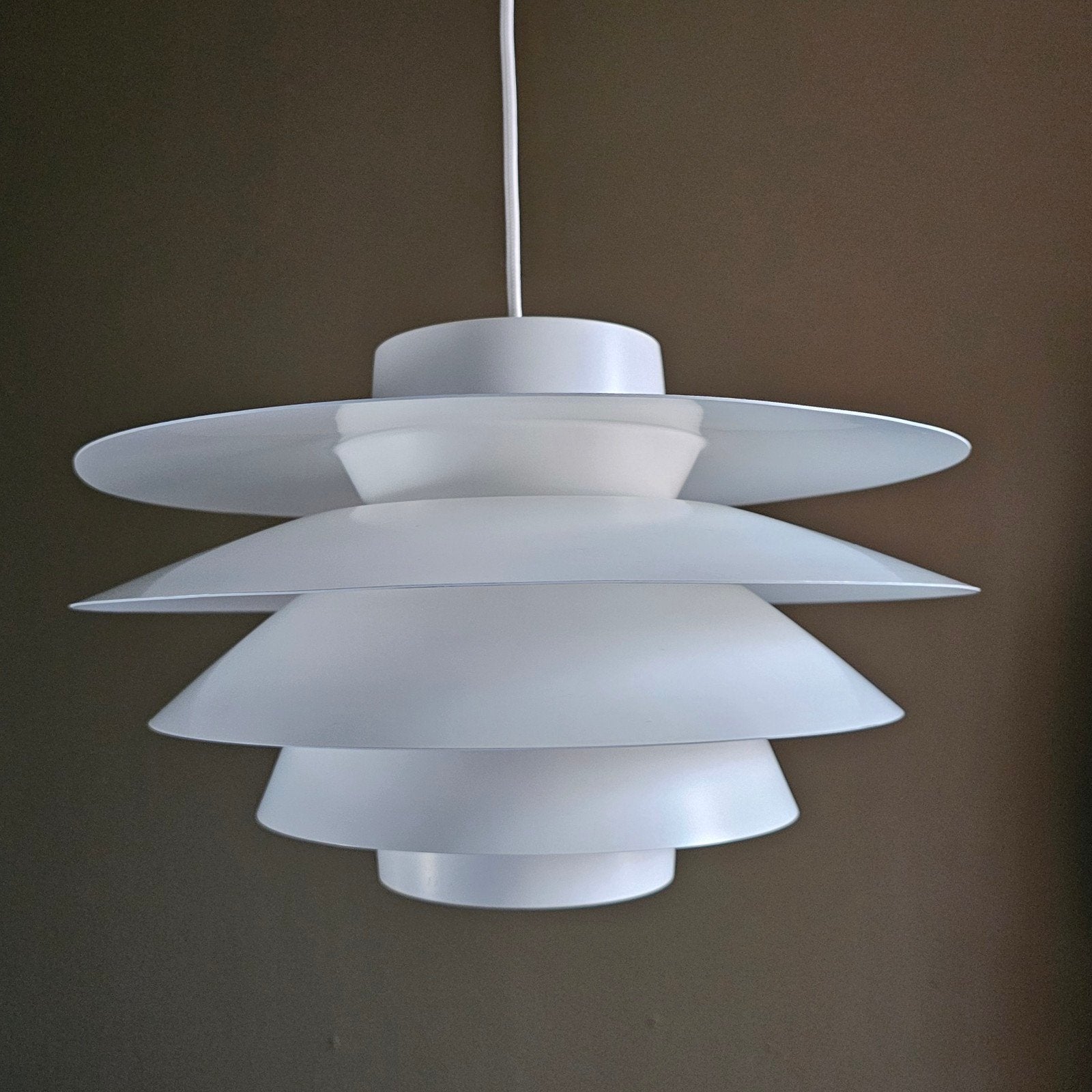 Vintage Deense Verona Hanglamp Sven Middelboe Nordisk Solar, Vintage Deens design, Gebruikt, Ophalen of Verzenden, X