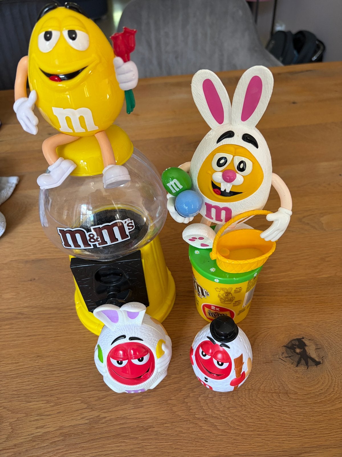 M&M spulletjes, Ophalen, Gebruikt