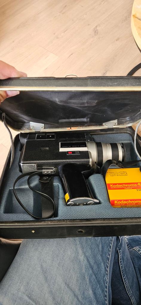 Vintage 8mm filmcamera met koffer en Kodachrome film, Ophalen, 8mm, Camera