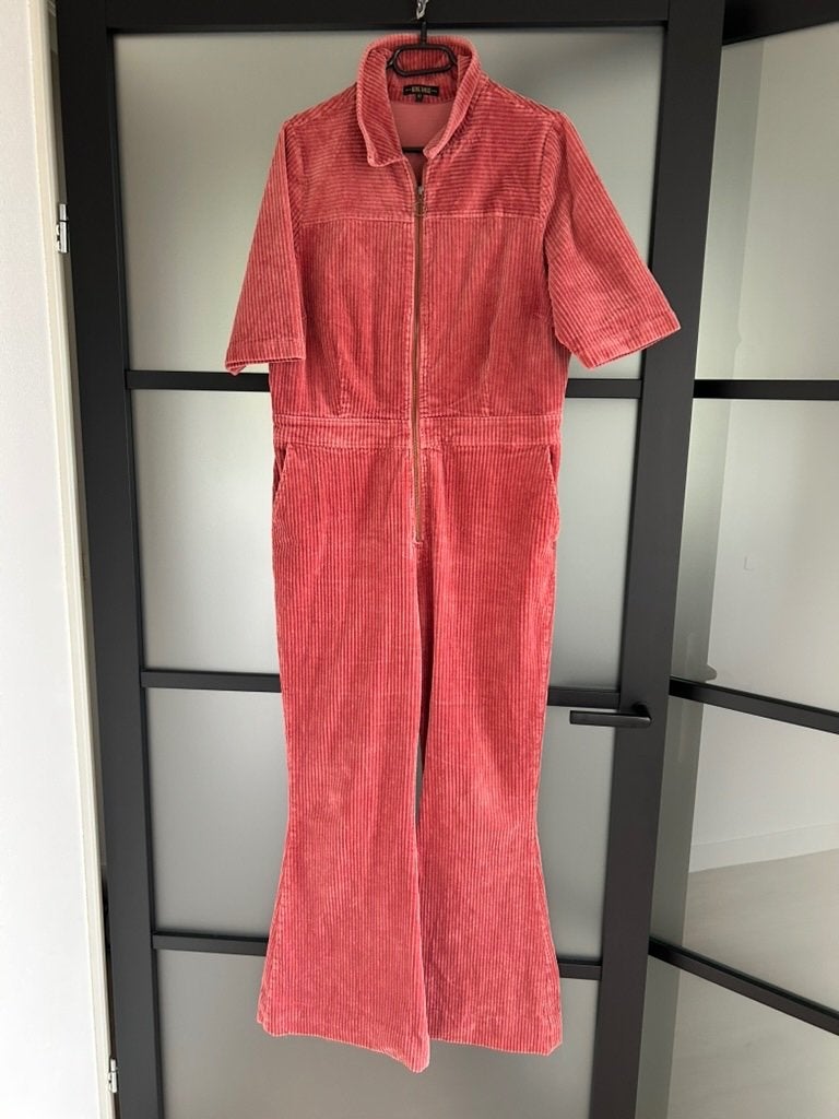 King Louie maat XL corduroy roze jumpsuit broekpak 2651, Kleding | Dames, Maat 46/48 (XL) of groter, Ophalen of Verzenden, Zo goed als nieuw