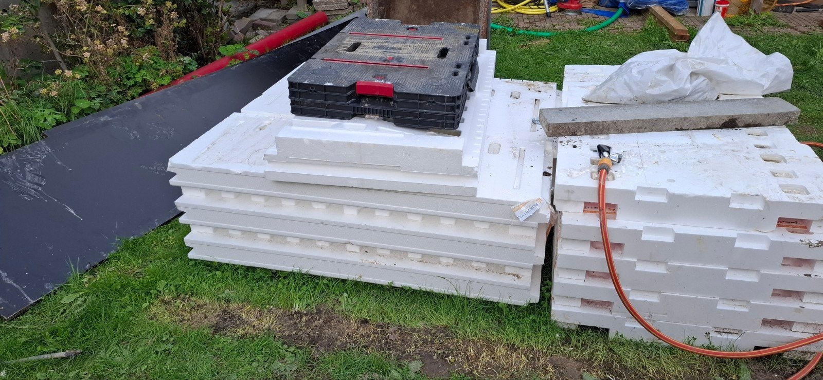 EPS bekisting 300kpa voor fundatiebalk 400mm, Ophalen, Gebruikt, Piepschuim (Tempex), Vloerisolatie