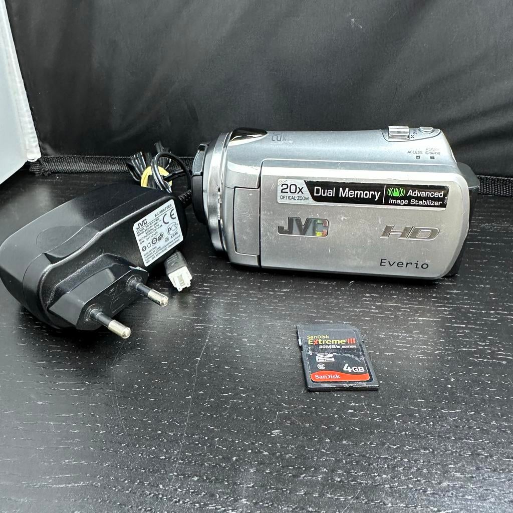 JVC Everio HD Camcorder met 4GB SD kaart, Gebruikt, Verzenden, H, D
