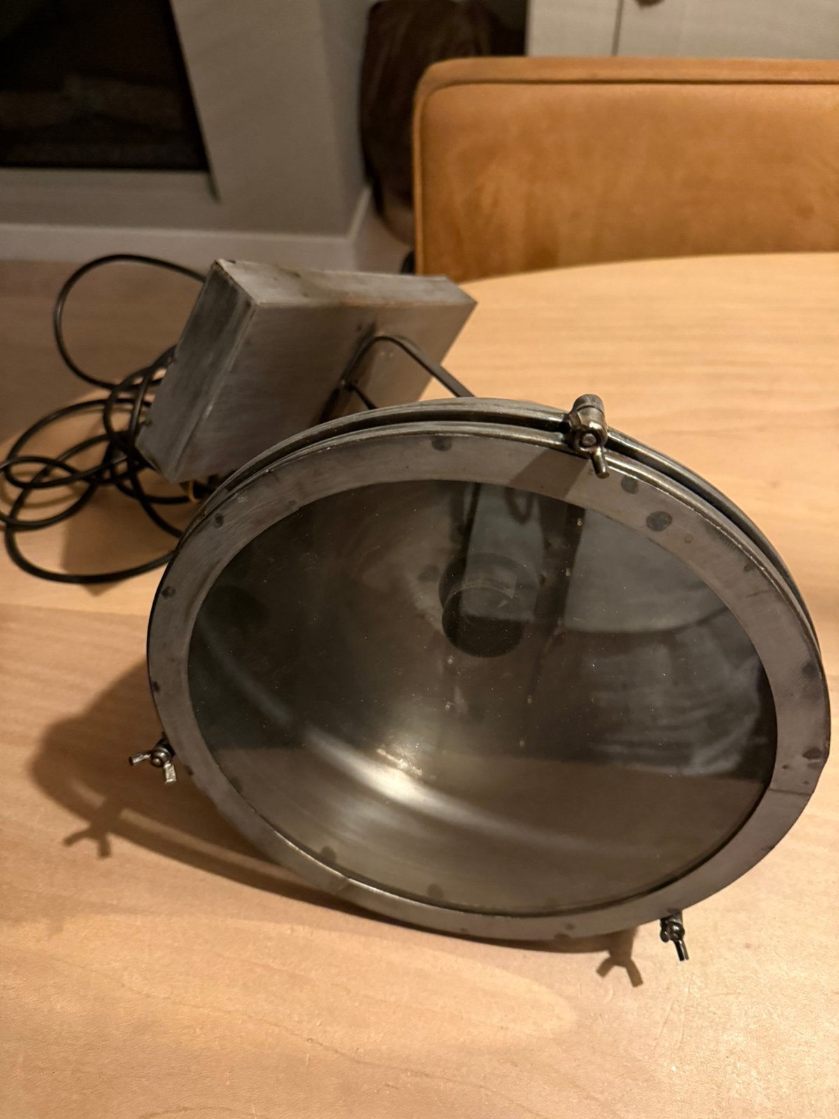 Industriële metalen wandlamp | Stoer & vintage, Ophalen of Verzenden, Zo goed als nieuw, Metaal, Wandlamp