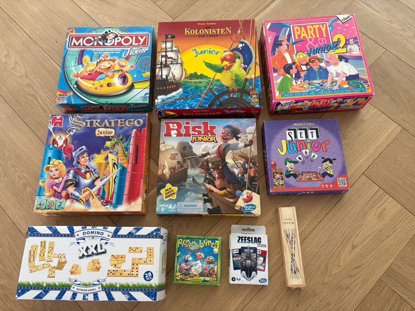 Grote collectie Junior bordspellen, Een of twee spelers, Ophalen of Verzenden, Gebruikt