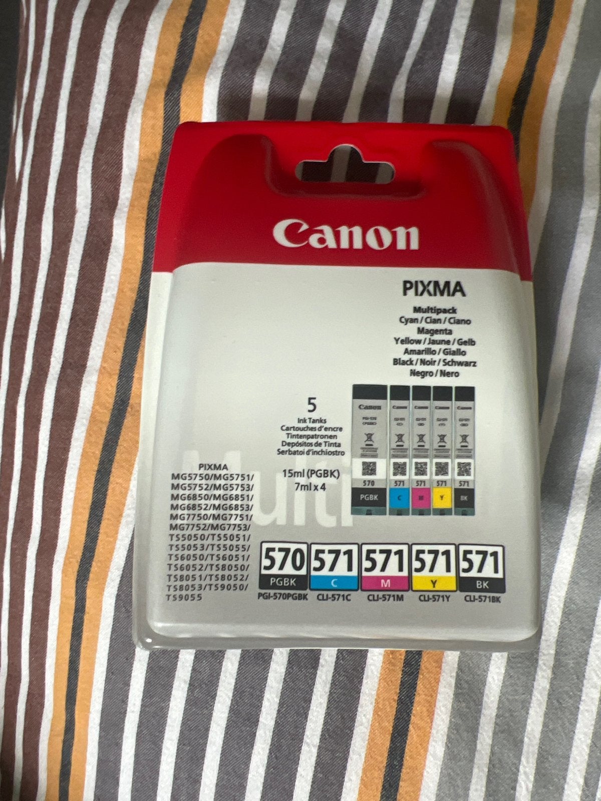 Originele Canon PGI-570 / CLI-571 Multipack (5-pack), Ophalen of Verzenden, Nieuw