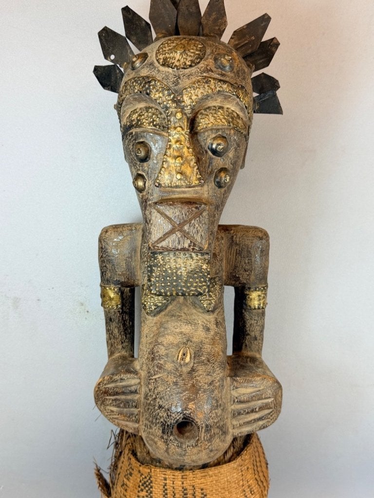 260826 Groot Afrikaans Songye beschermins beeld - Congo., Ophalen of Verzenden