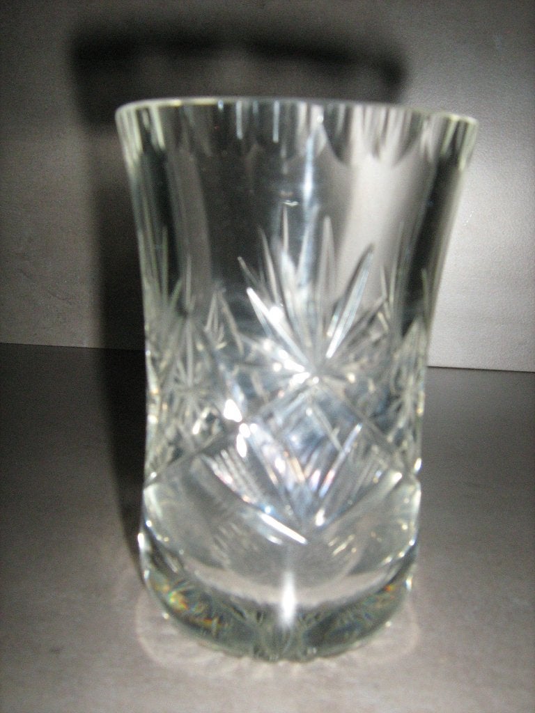 Antiek Geslepen Kristal Vaasje, Ophalen of Verzenden
