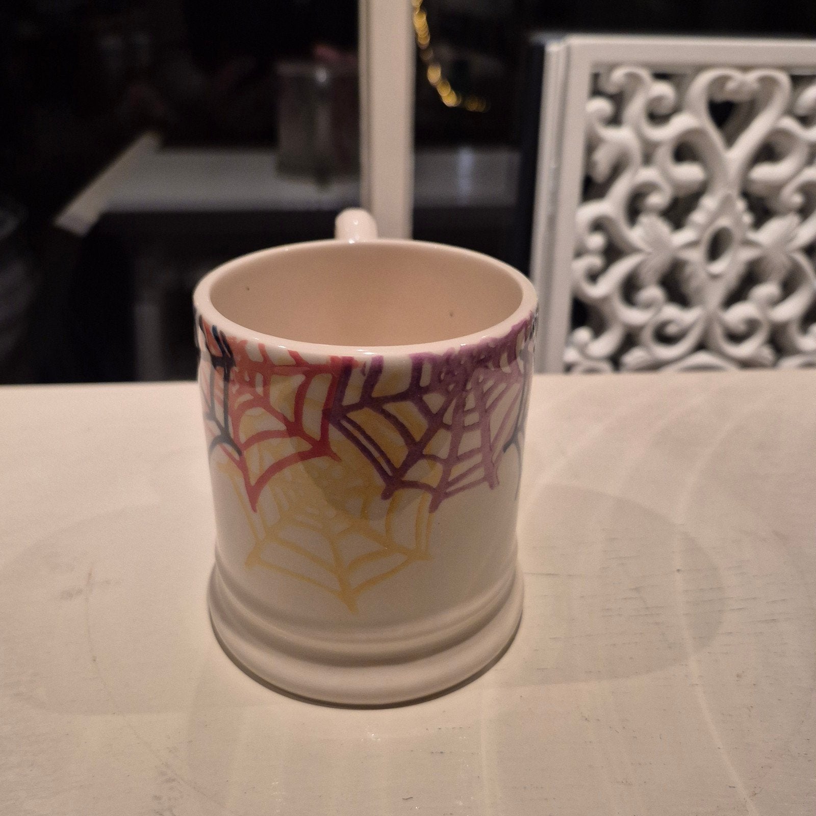 Emma Bridgewater mok 0.5 1/2pt Cobbwebs Haloween spinneweb, Nieuw, Emma Bridgewater, Overige stijlen, Aardewerk