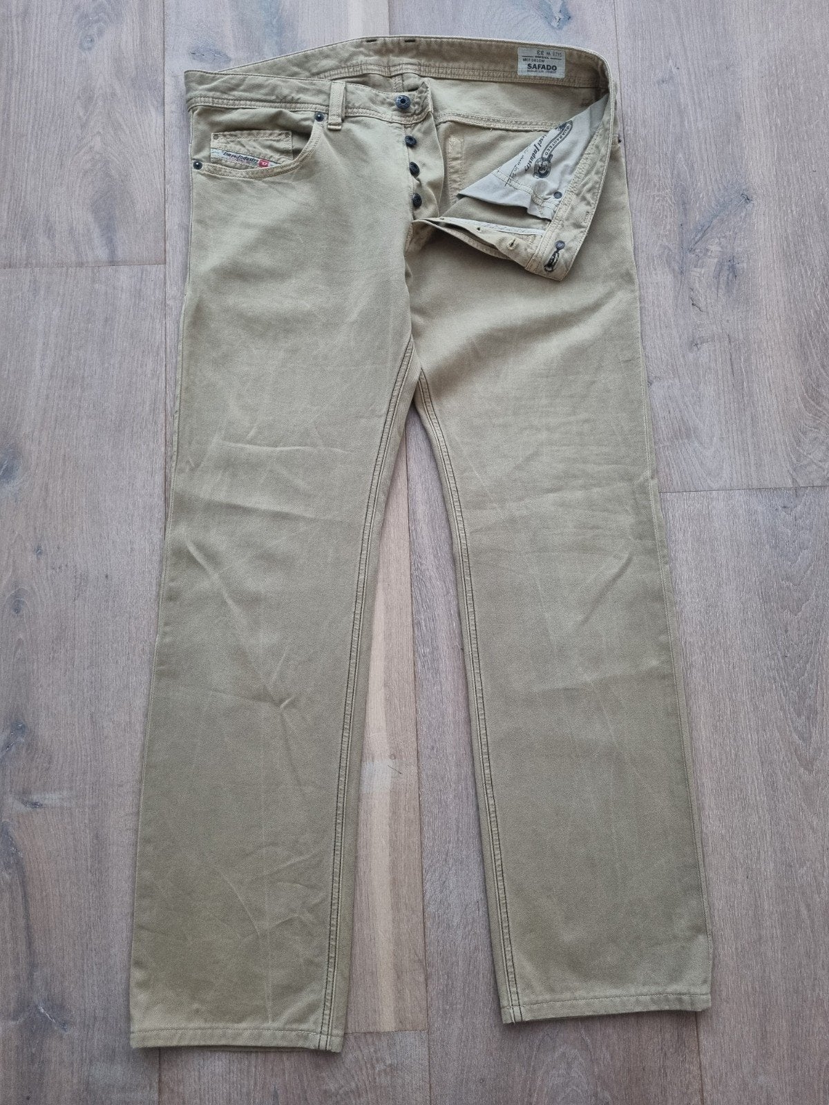 zgan beige DIESEL Safado jeans mt 33, Kleding | Heren, Spijkerbroeken en Jeans, Ophalen of Verzenden, Zo goed als nieuw, W33 - W34 (confectie 48/50)