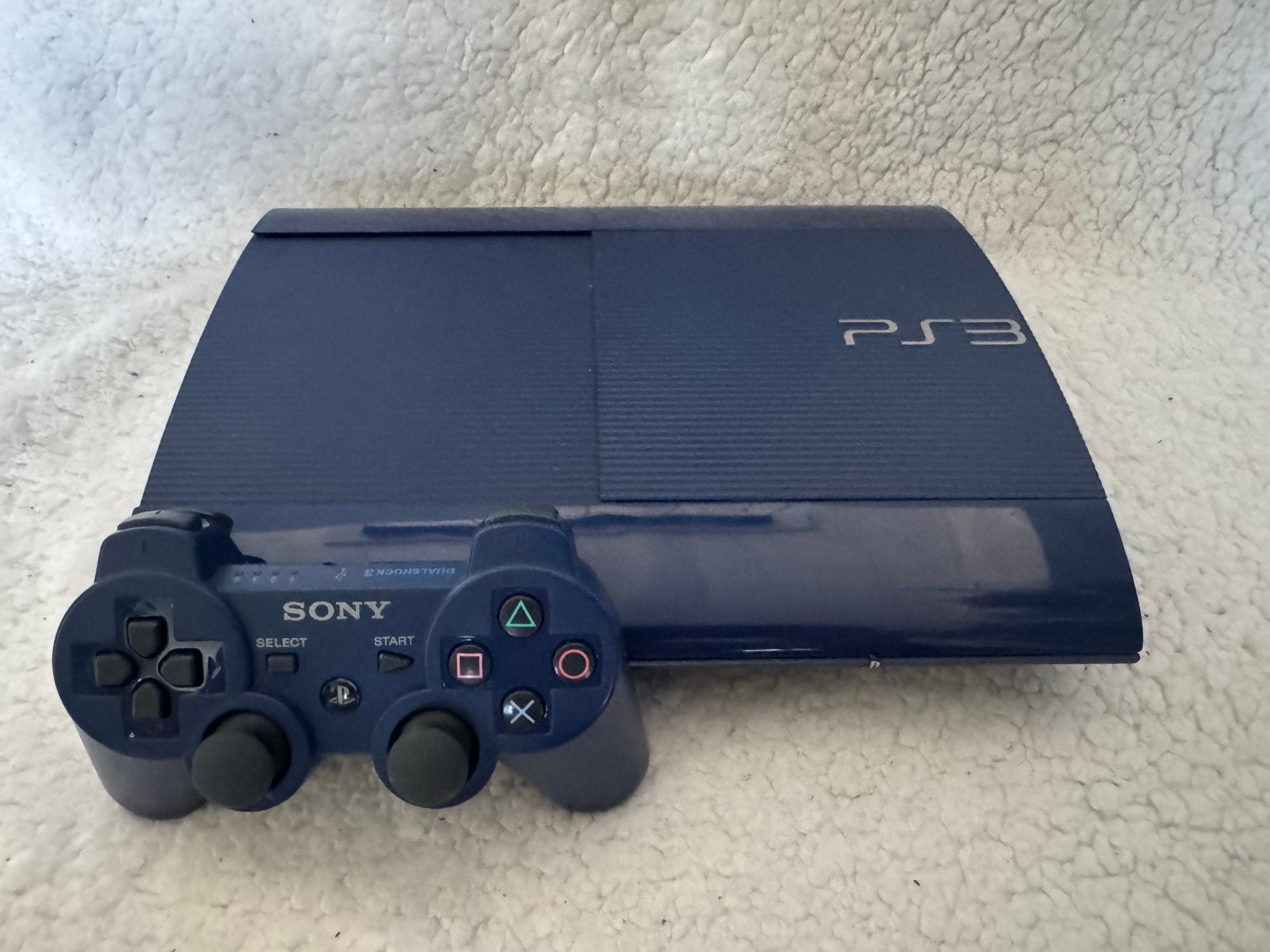 Sony Playstation 3 SuperSlim Azurite Blue, Ophalen of Verzenden, Gebruikt