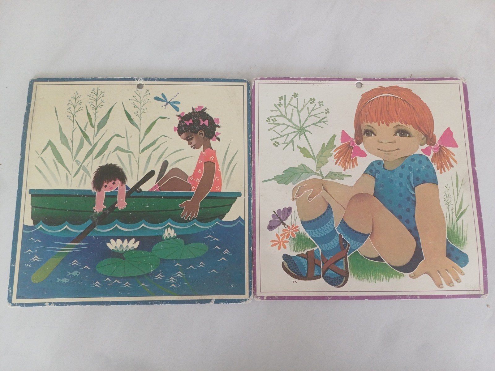 Vintage school platen vaar en miep, Antiek en Kunst, Ophalen of Verzenden, Overige thema's