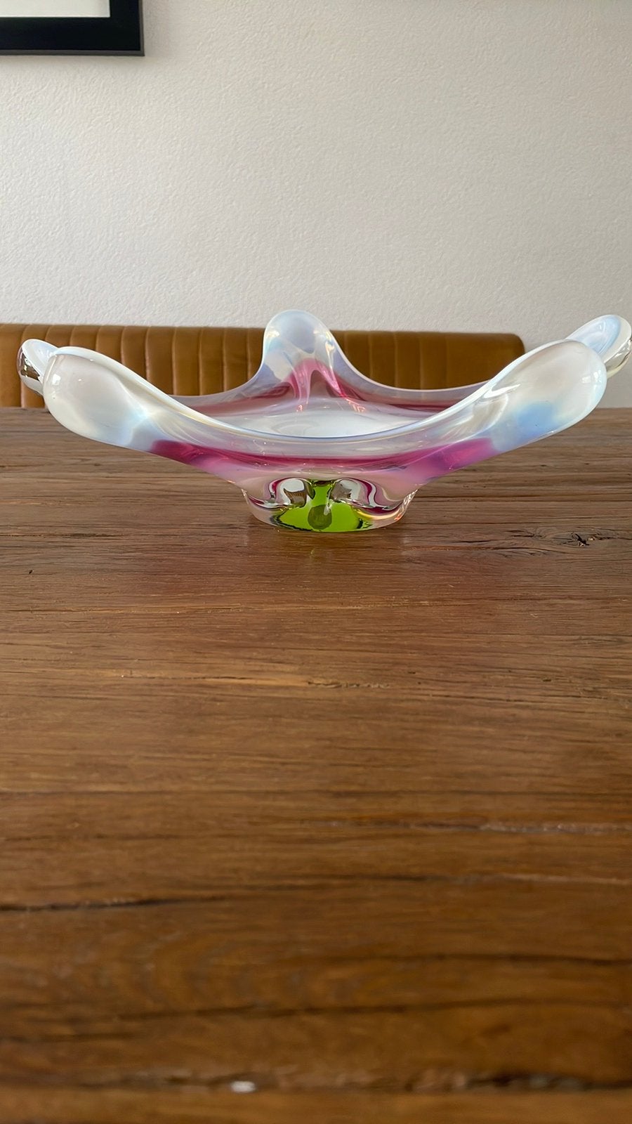 1960s Vintage Bohemian Josef Hospodka Chribska Glass Bowl, Verzenden