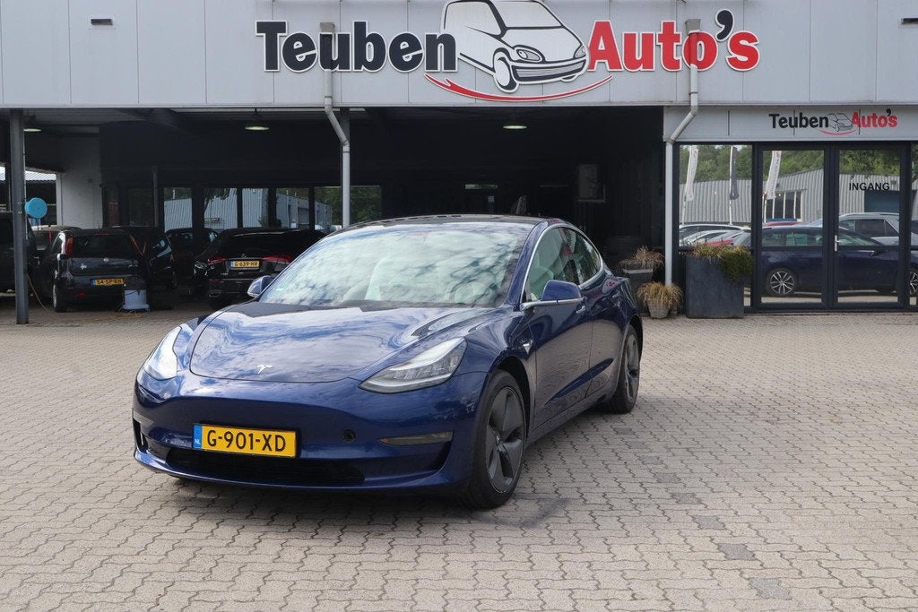 Tesla Model 3 Long Range AWD 75 kWh | SOH 90% | Full self -d, Auto's, Tesla, Automaat, Stof, Blauw, Origineel Nederlands