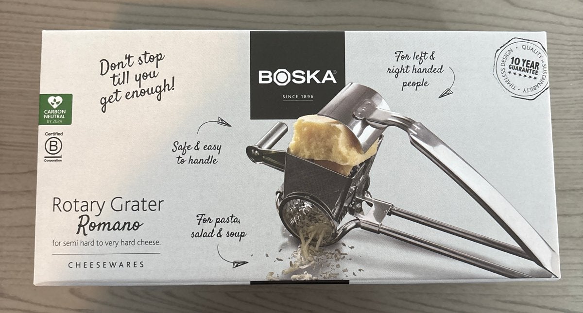 Nieuwe Boska Rotary Grater Romano Kaasrasp, Overige typen, Ophalen of Verzenden, Metaal, Nieuw