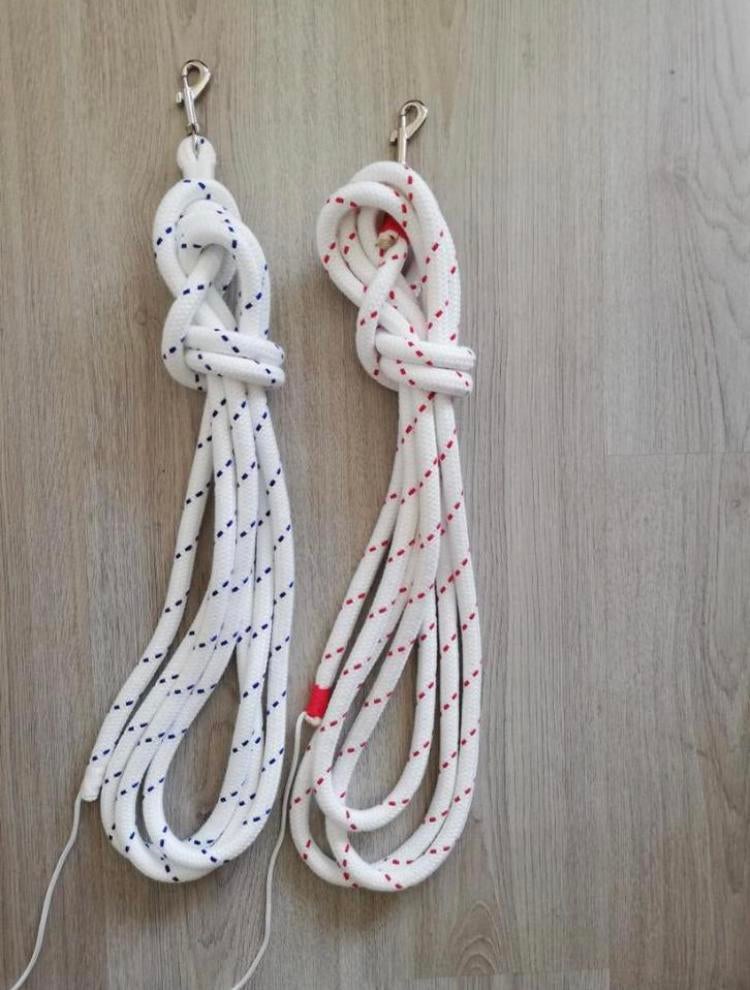 Leadrope 4,5m nieuw wit/rood, Equi-Perfect, Nieuw, Equi-Perfect, Equi-Perfect
