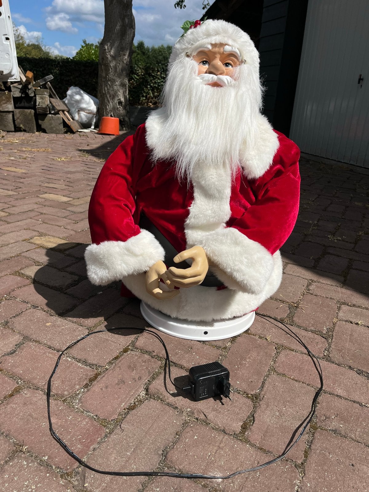 Super leuke bewegende en zingende kerstman op 220v, Diversen, Kerst, Ophalen, Gebruikt