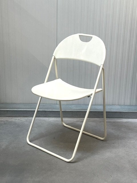 Kinno klapstoel Niels Gammelgaard jaren 80 vintage retro wit, Huis en Inrichting, Ophalen, Gebruikt, ., Wit