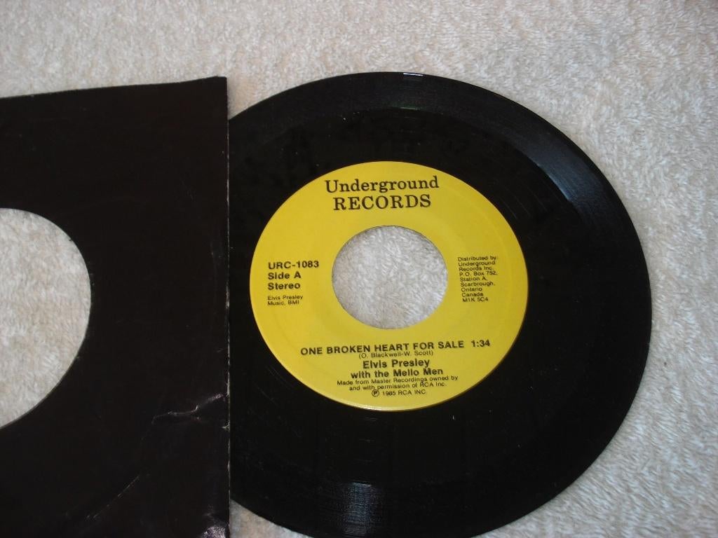 Elvis Presley   One Broken Heart For Sale  Canada   Orgineel, Ophalen of Verzenden, Zo goed als nieuw, Pop