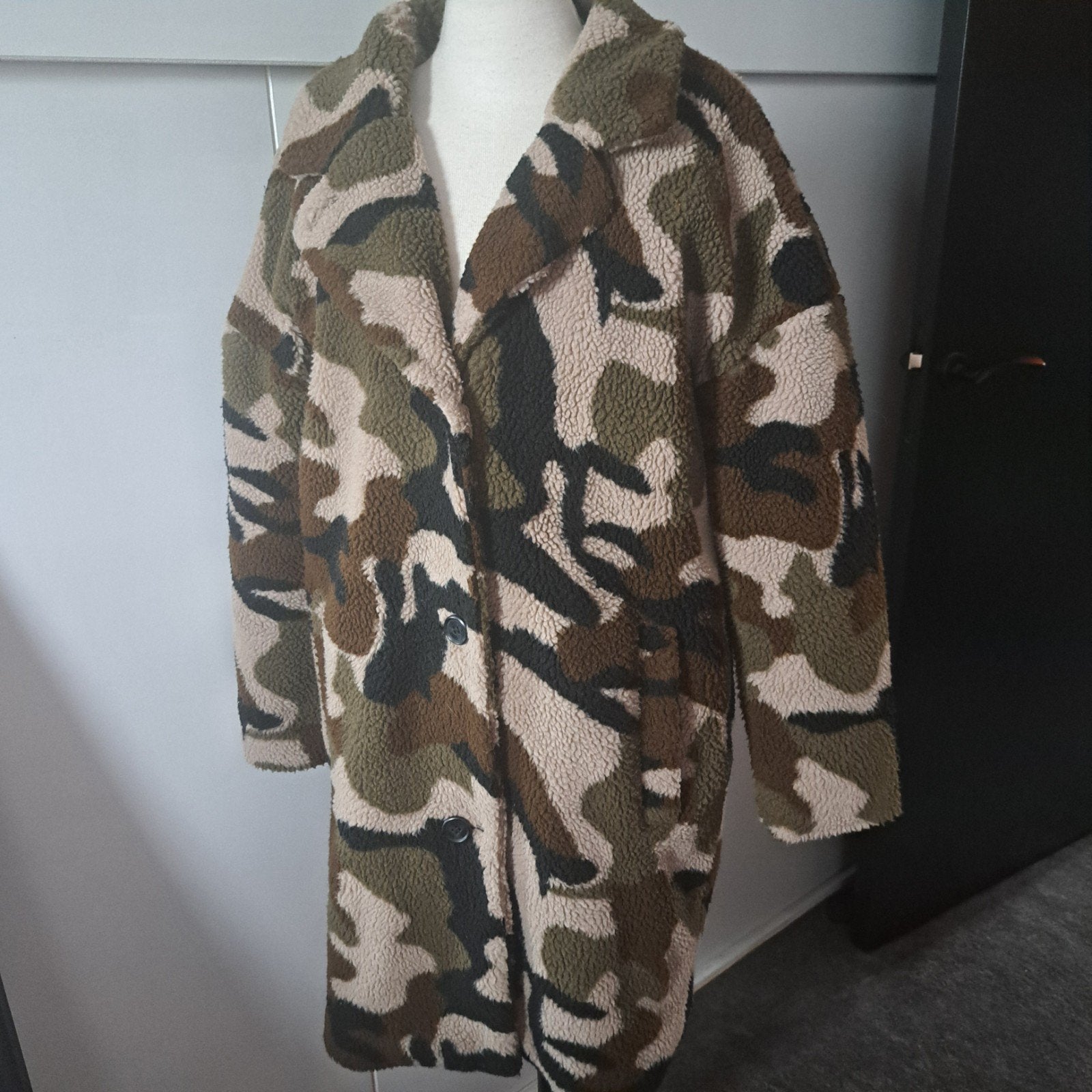 Minimum teddy army jack maat S oversized - Nooit gedragen, Minimum, Nieuw, Maat 36 (S), Meerkleurig