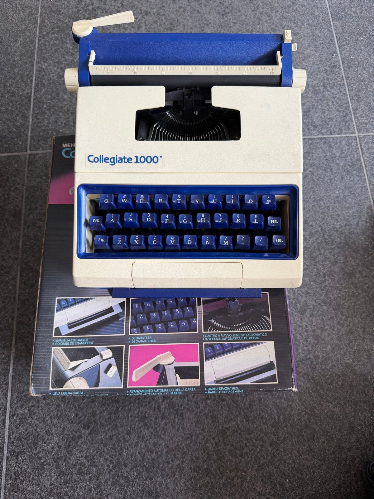 Kindertypemachine gratis, Ophalen