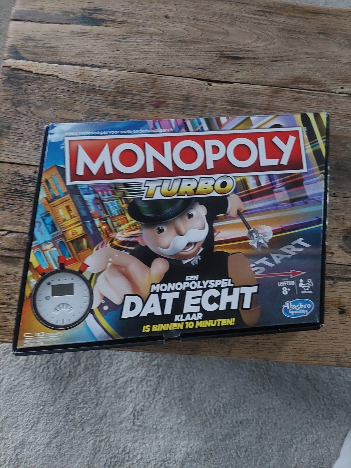 Monopoly Turbo - Compleet en in goede staat, Hobby en Vrije tijd, Gezelschapsspellen | Bordspellen, Vijf spelers of meer, Ophalen